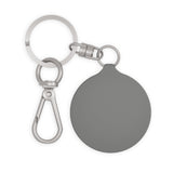 Dark Angel Keyring Tag - Gothic Halo Illustration Keychain