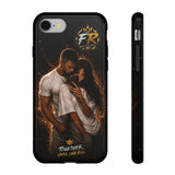 Couple Portrait Tough Phone Case iPhone 8 to iPhone 17 Pro Max - "Together Until The End" Protective Cover