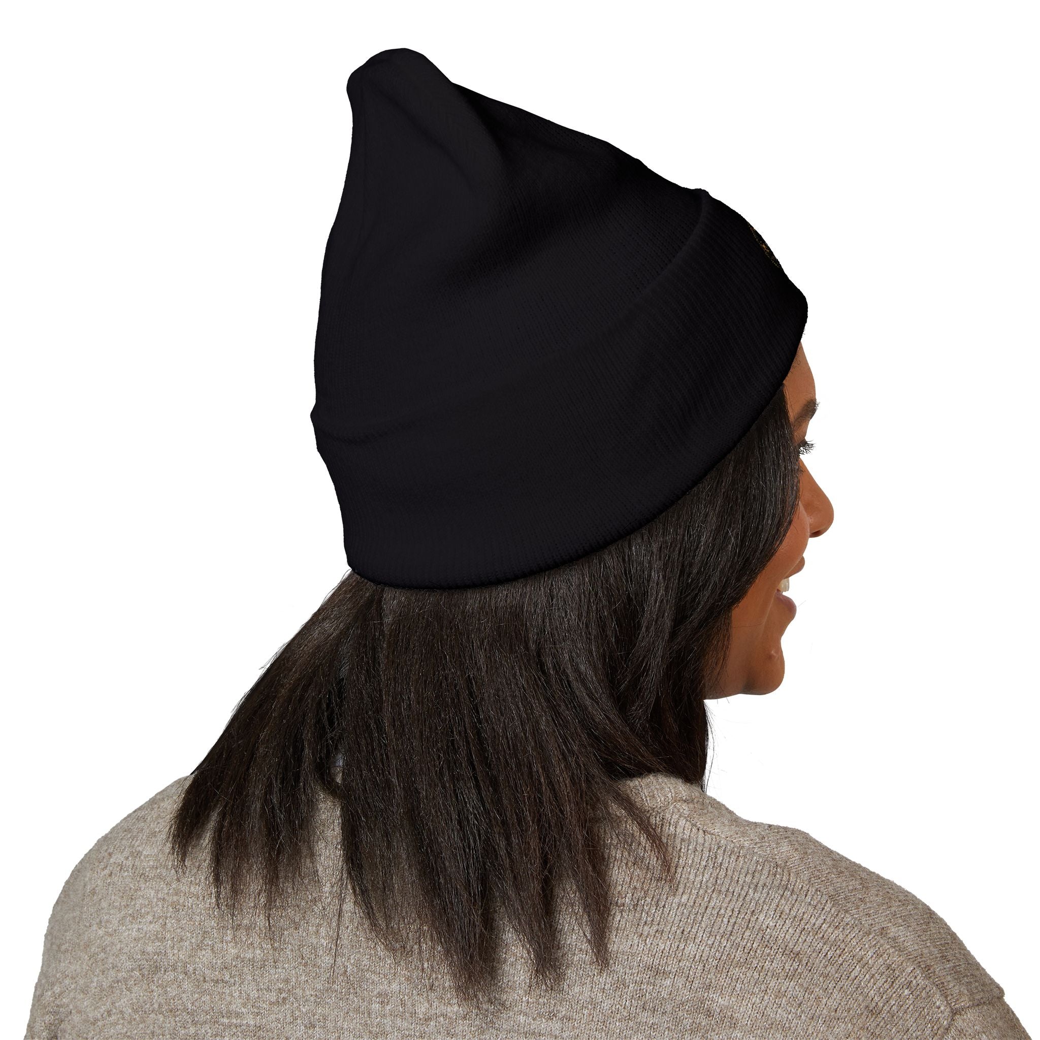 FR Ranking — Embroidered Golden Tiger Patch Beanie