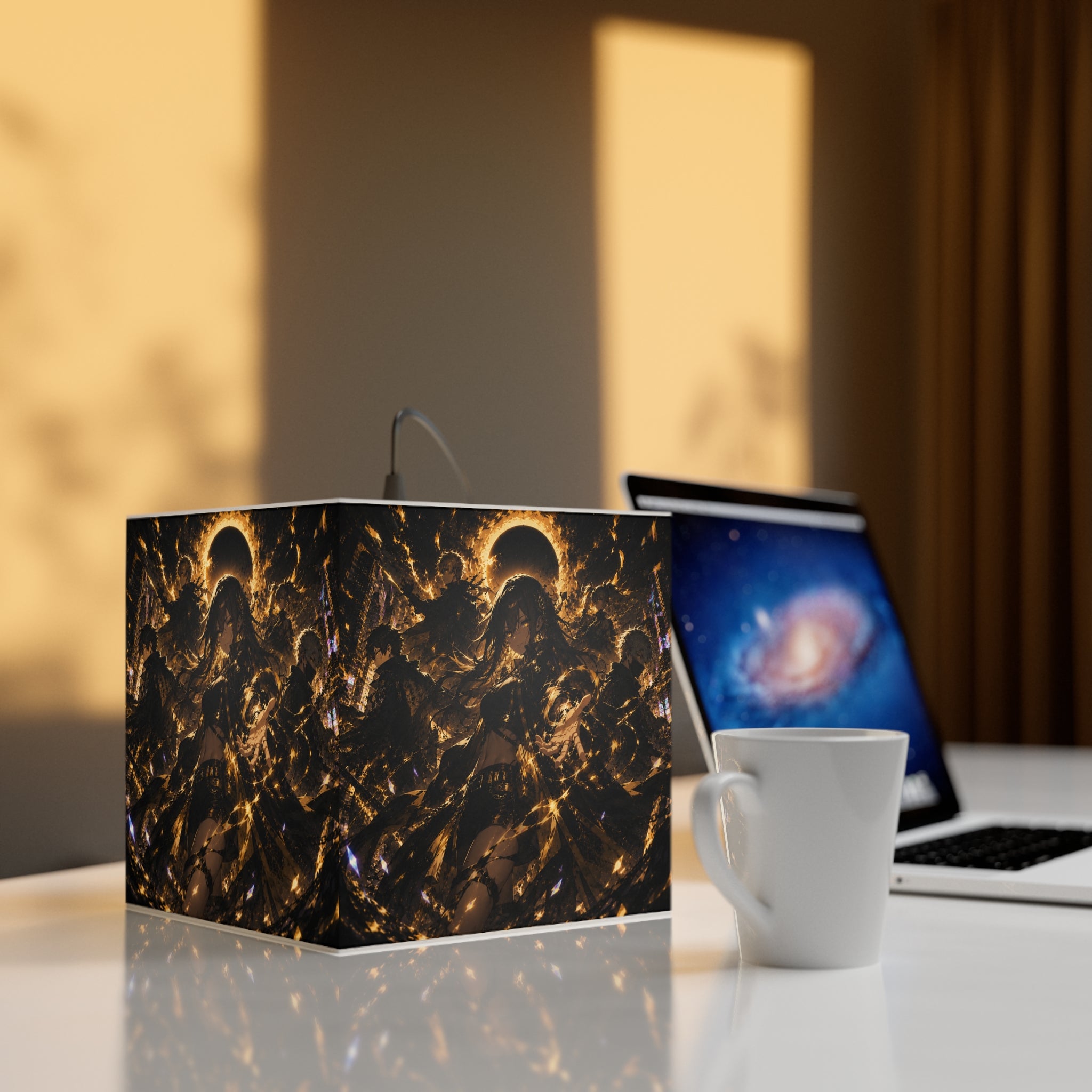 Anime Solar Eclipse Cube LED Lamp