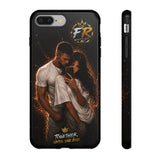 Couple Portrait Tough Phone Case iPhone 8 to iPhone 17 Pro Max - "Together Until The End" Protective Cover