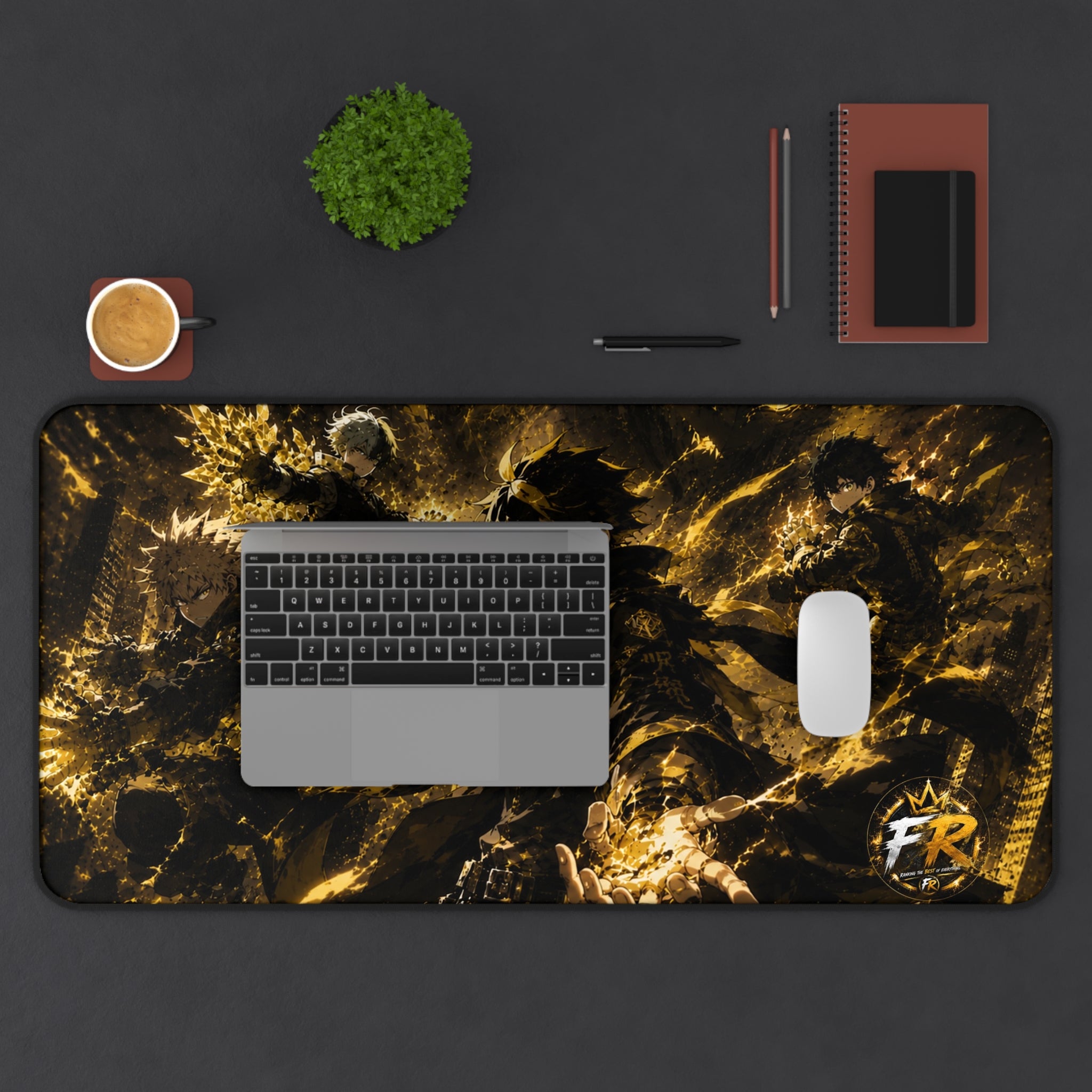 FR Ranking - Golden Shadow Anime Desk Mat — RPG Gamer Mouse Pad