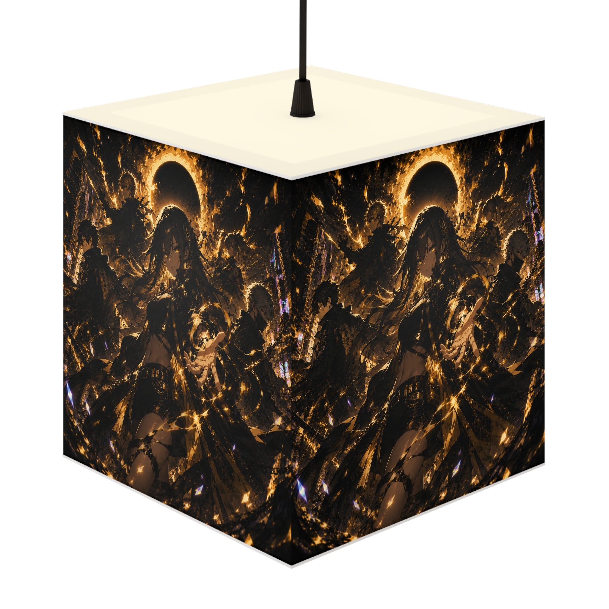 Anime Solar Eclipse Cube LED Lamp